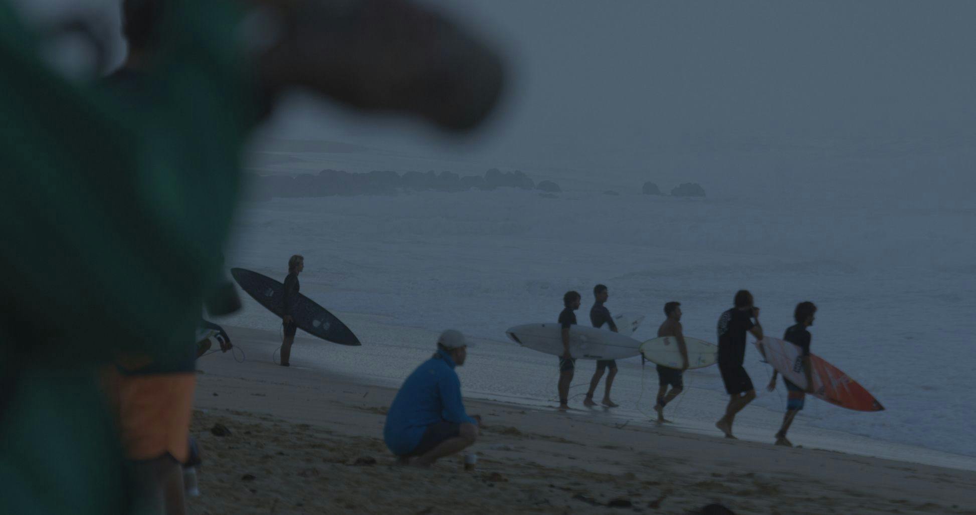 Choosing a time to paddle can be the biggest decision a surfer makes on a huge day at Pipeline. Many surfers do not make it into the lineup.